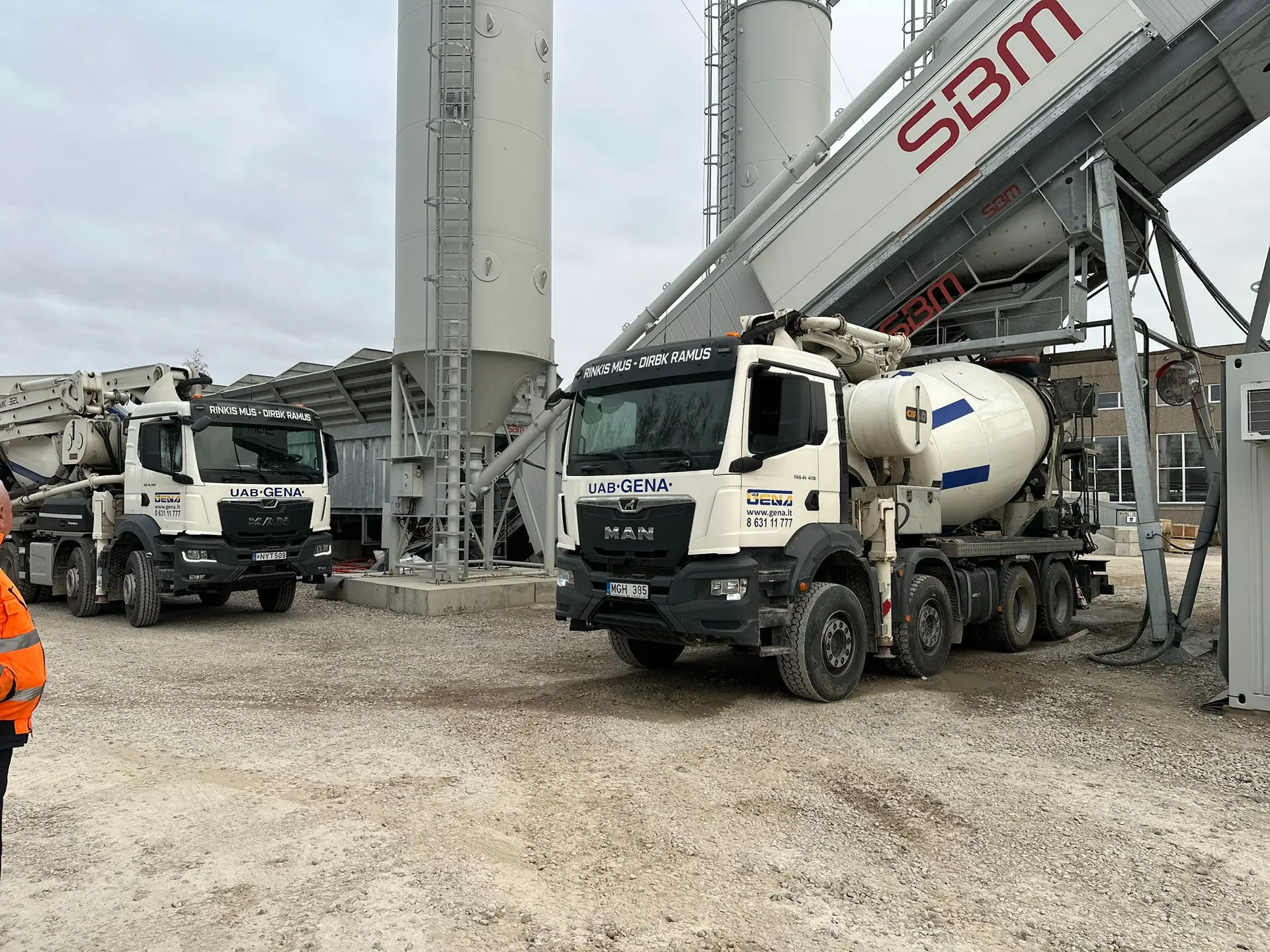 Betonas su siurbliu